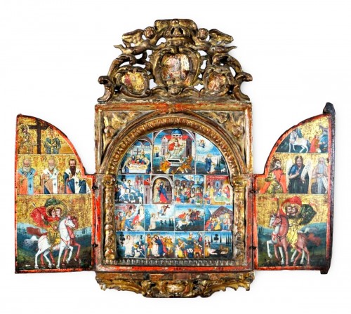 Greek triptych from the late 15th - first16th century